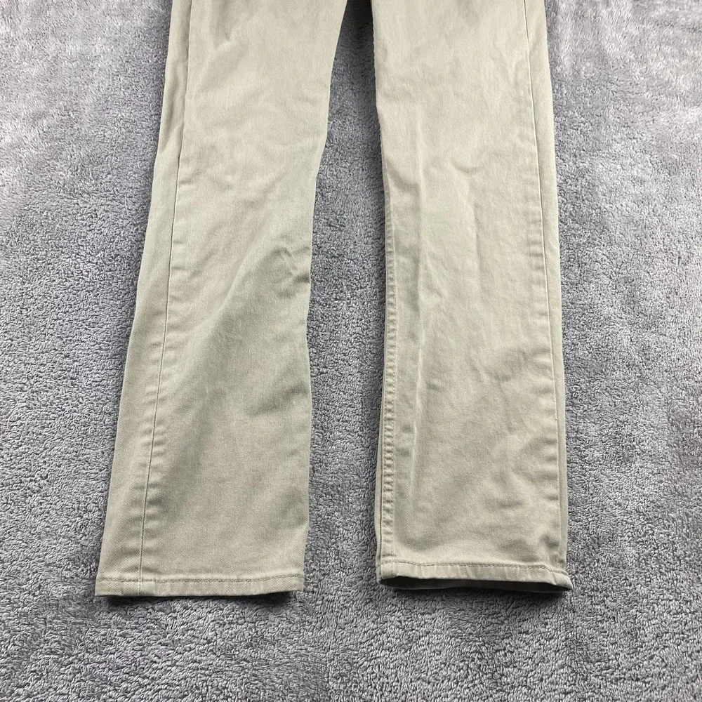 Levis 513 Slim Straight Jeans Mens‎ 30x30 Beige Low Rise - Picture 2 of 13